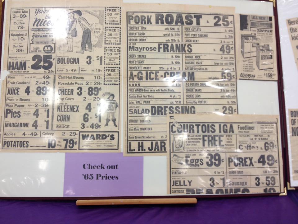 Photos of pricing in 1965.  Photo by Jerry Wright.