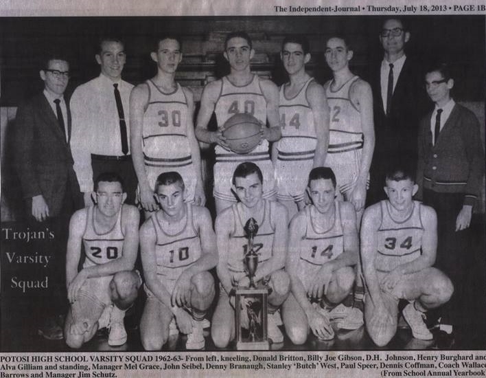 High School Basketball team--1964?

